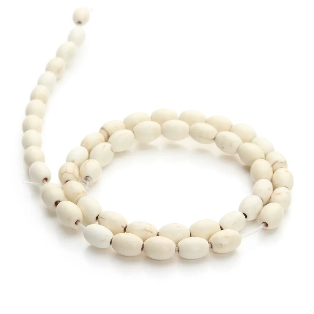 Бусины разделители овальные голубые и белые 0 6 см F1285|diy jewelry beads|jewelry beadsbead making |
