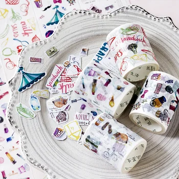 

1 pcs Washi Tapes DIY Japanese Paper Solution store Masking tape Decorative Adhesive Tapes Scrapbooking Stickers