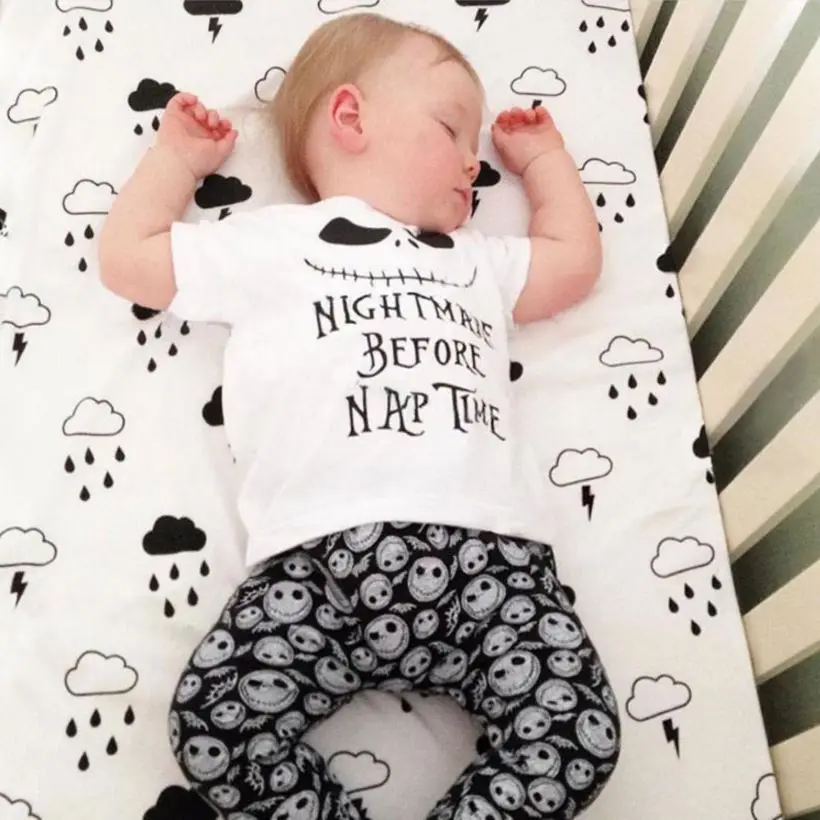 Summer Kids Boys Girls cotton clothing set Cute Little shark Newborn Children Outerwear Short Sleeve T-shirts Trousers
