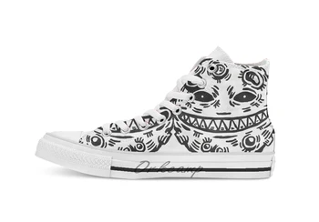 

Evil Moon Novelty Design breathable casual High Top lace-up Canvas shoes sneakers