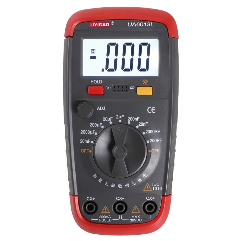 

1999 Digital Multimeter Auto Range Digital Capacitor Capacitance Tester Meter Electric Instrument With Test Probe