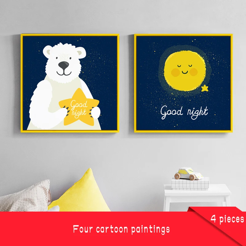  EECAMAI DIY 5D Diamond Painting Full Drill Bedroom Cartoon Children's Bedroom Drill Cross Stitch Di - 32892094210