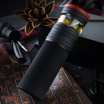 

Multi - Functional Stainless Steel Straight Kettle Vacuum Flasks Bottle Glass Tea Cup Car Water Bottles Office Cup with Filter