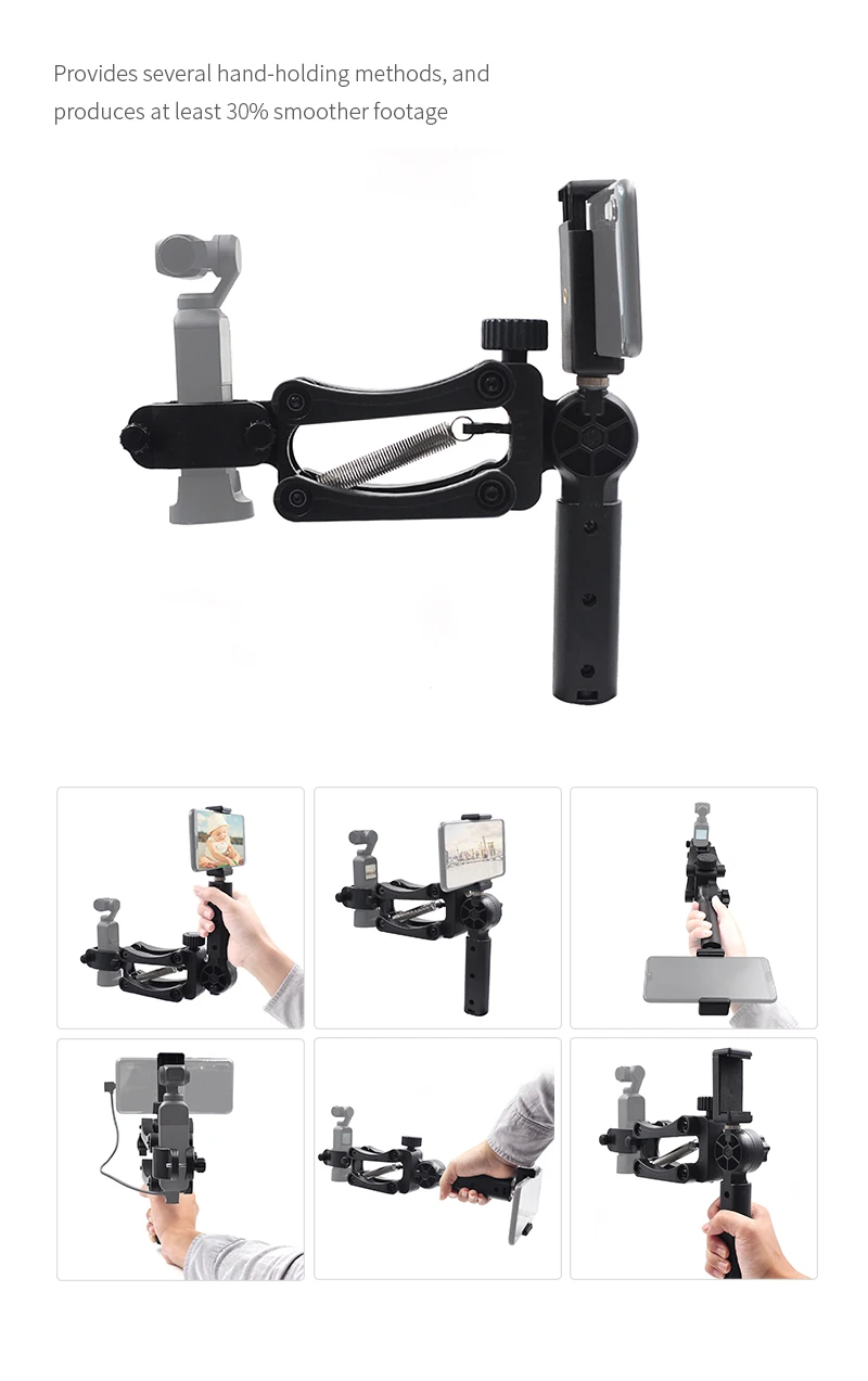 4-осевой пружинный стабилизатор с одной ручкой для DJI OSMO Карманный смартфон и экшн-камера стабилизатор