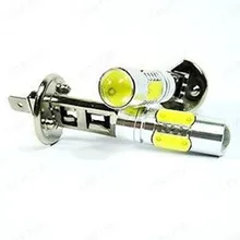 Комплект одежды из 2 предметов, H1 12В или 24В для грузовиков и автобусов светодиодные противотуманные фары, 7,5 W белая светодиодная лампа