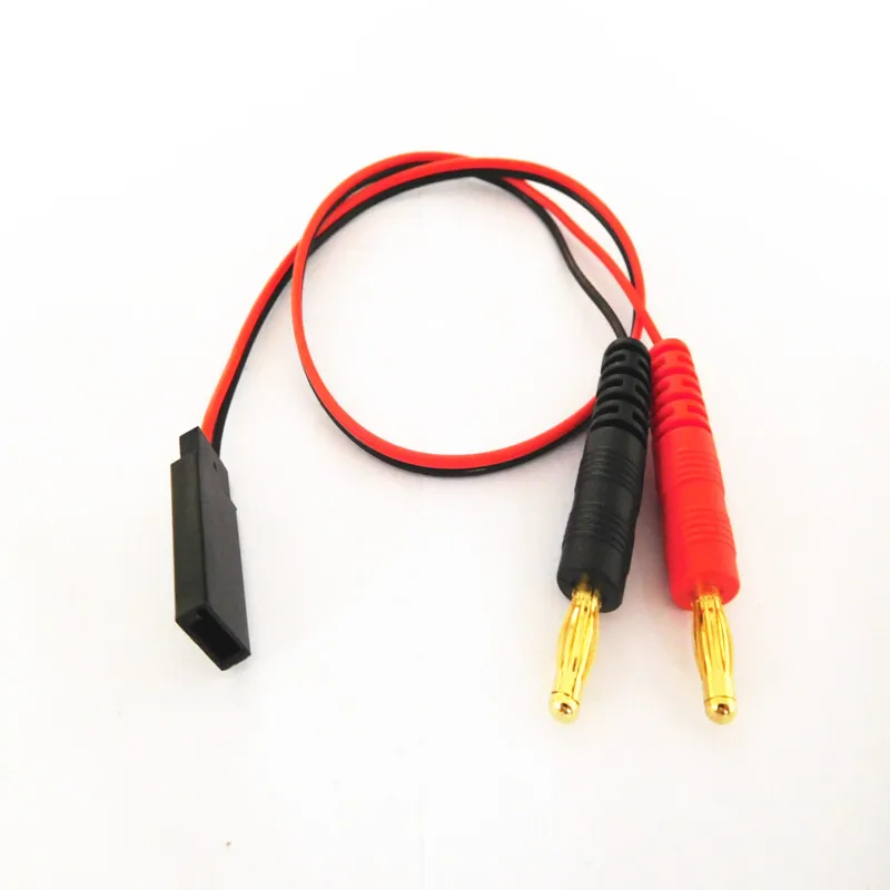 

1pcs JR/Futaba RX Servo Plug to 4mm Banana Plugs Battery Charge Cable Charging Wire Leads 22AWG 30CM