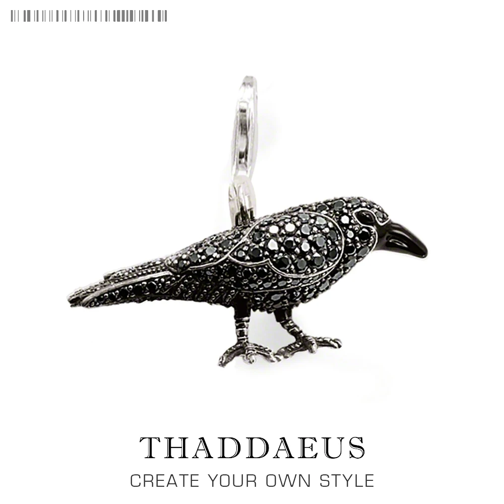 

Pendant Black Raven Rabe,2018 Fashion Jewelry 925 Sterling Silver Thomas Bijoux Necklace Accessories Gift For Ts Woman & Men