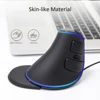 Delux M618 Plus Ergonomic Vertical wired Mouse 6 Buttons 1600 DPI Blue led light Computer mice with Palm Rest for PC Office ► Photo 3/6