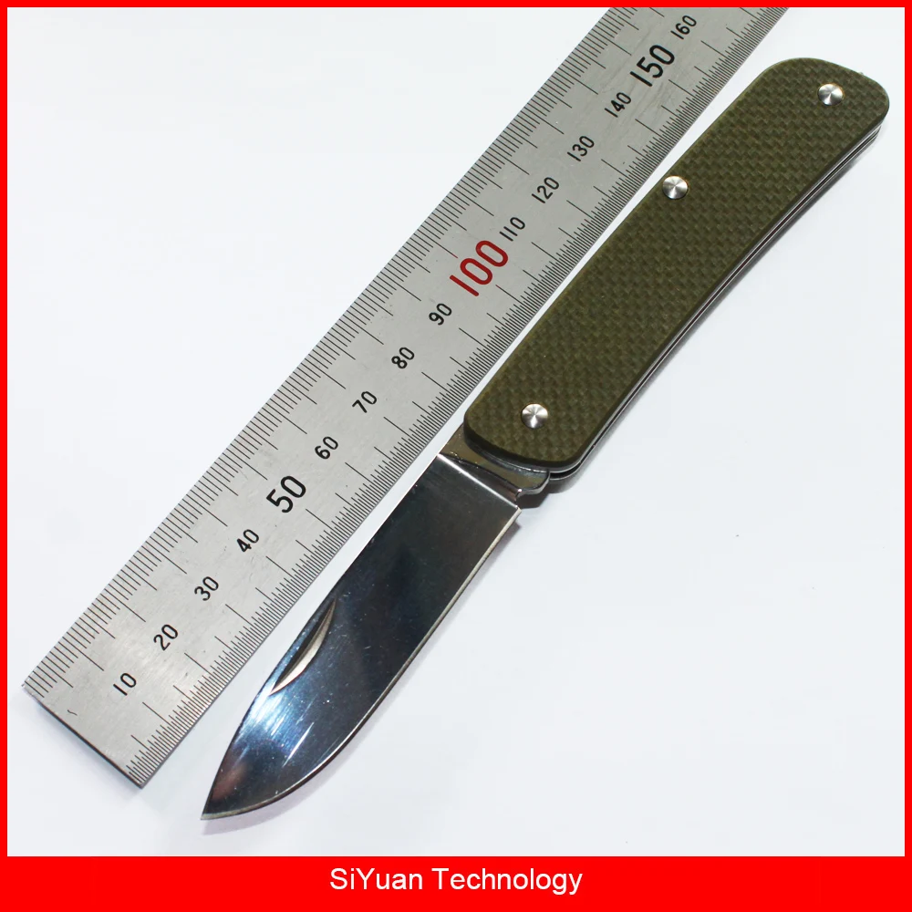 

WA711 Folding Pocket Clip Survival Knife Sandvik 12C27 Blade G10 Handlewith Glass/Window Breaker Tweezer
