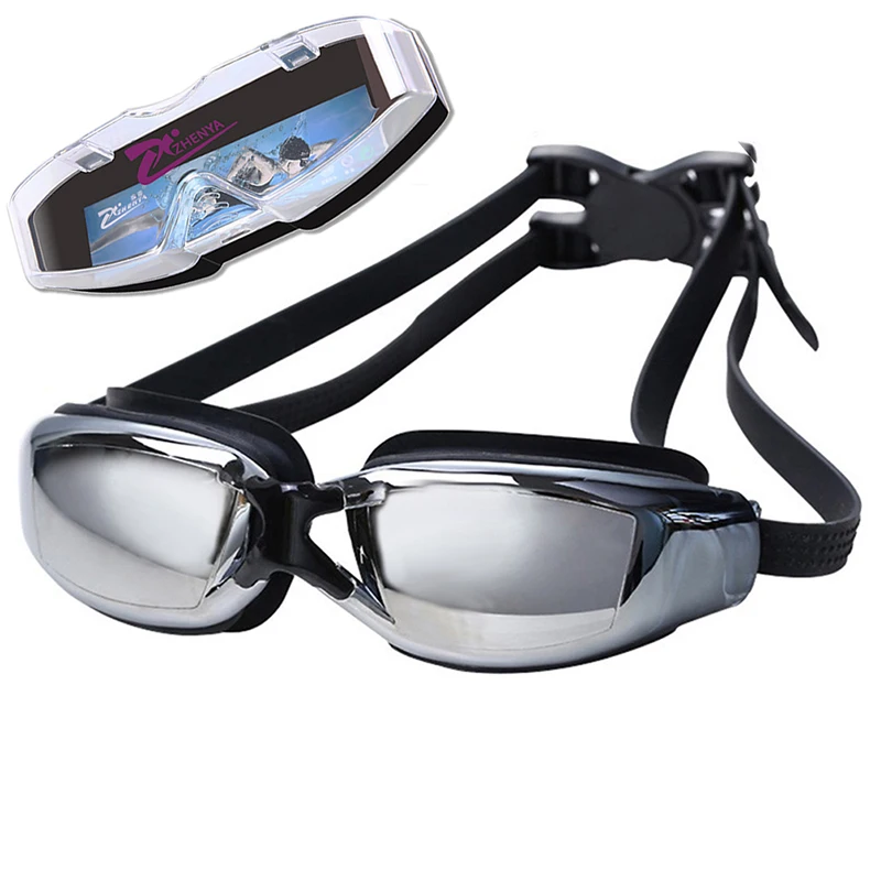 VIM открытый профессиональный Плавание ming очки Анти-туман УФ-защита Плавание ming очки Водонепроницаемый силиконовые Плавание очки Регулируемая