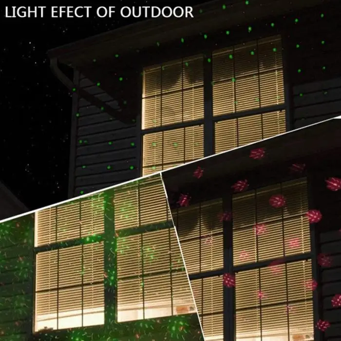 Проекция светло-красный зеленый Свет Проекция Фея светодио дный Светодиодная лампа наружная водостойкая ALI88