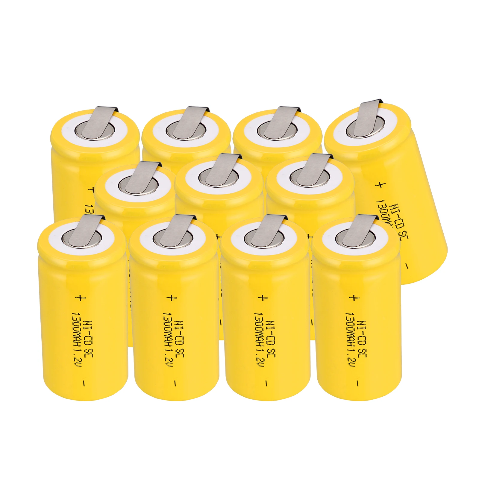 Российским продавцом! 10 шт Sub C SC 1,2 V 1300mAh Ni-Cd NiCd аккумуляторная батарея 4,25*2,2 см