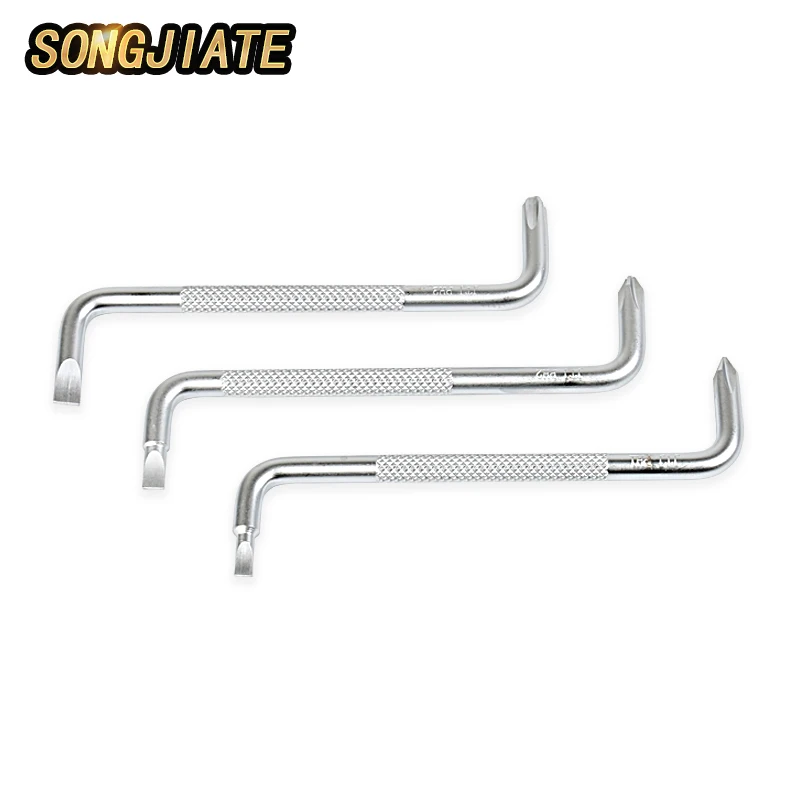 

SONGJIATE Slotted and Phillips Mini head wrench double screwdriver short head Z S bend head screwdriver right angle