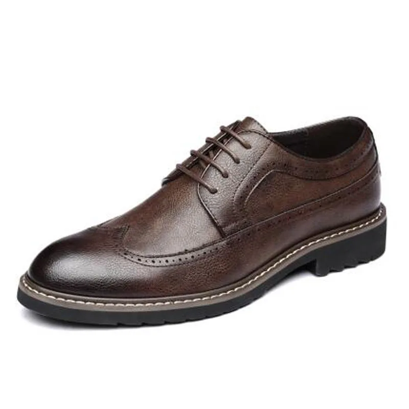 D'affaires Oxford Pour Cuir Noir Mariage Pointu De Bout marron jaune Formelle B1077 Hombre Robe Chaussures Verni En Zapatos Hommes RqFpvz4fn