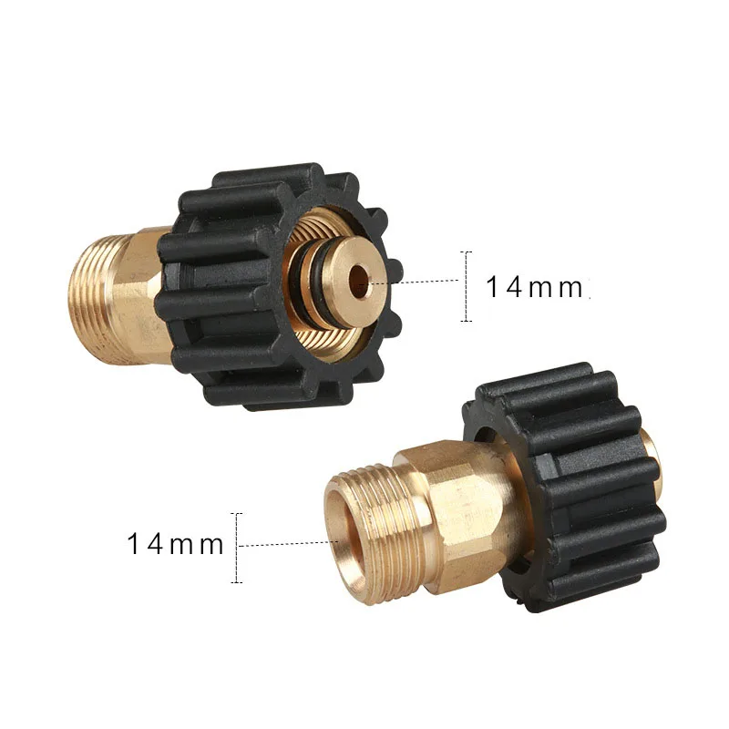 Высокое давление шайба автомобиля шайба латунный соединитель Адаптер M22 Мама+ M22 наружная нить