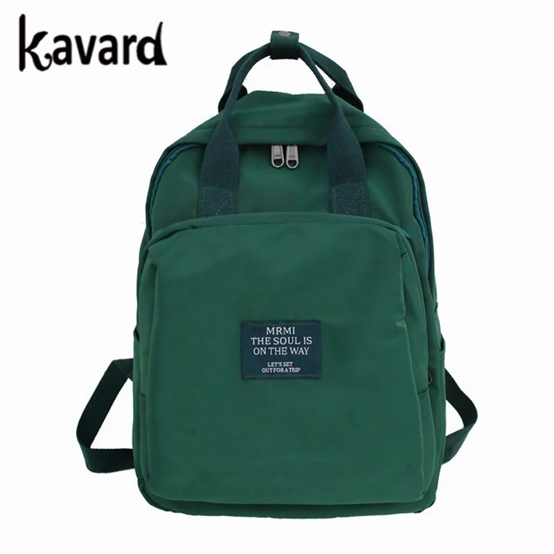 Роскошный женский рюкзак знаменитый Kavard Зеленый Рюкзак 2019 Mochila Feminina Escolar школьная
