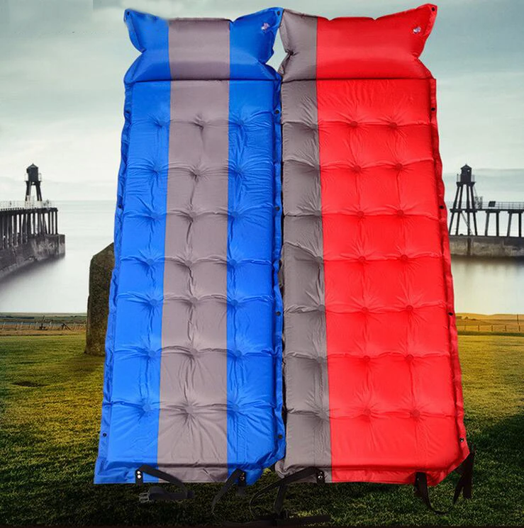 Esteira ao ar Colchão de Acampamento Alongar Ampliar Engrossar Auto Inflável Livre Único Umidade-prova Almofada Emenda 5cm 190*65*5cm