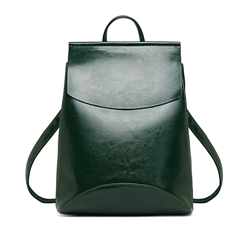 Модный женский рюкзак высокого качества из искусственной кожи, рюкзаки для девочек-подростков, женская школьная сумка на плечо, рюкзак mochila - Цвет: Зеленый