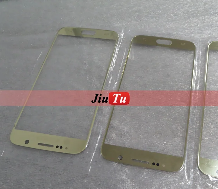 golden Color For S6 Front Outer Lens Screen Top Glass Panel jiutu (4)