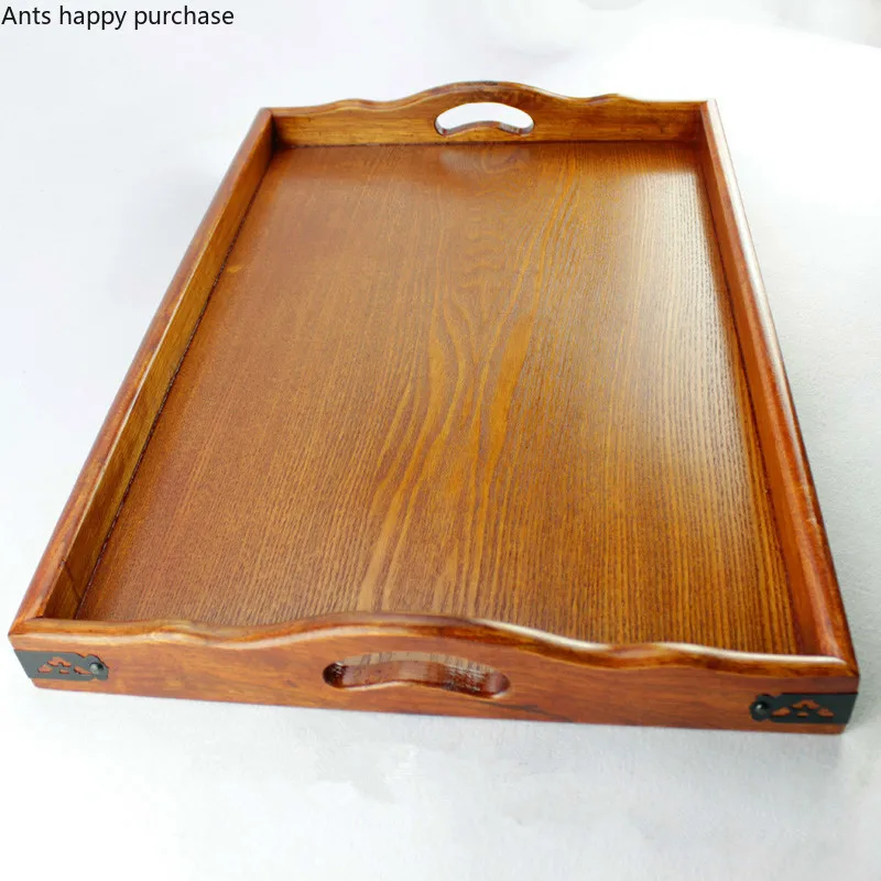 

Wooden Tray Home Daily Tea Fruits Sundry Goods Storage Tray Korean Japanese Wood Tea Tray Food Container