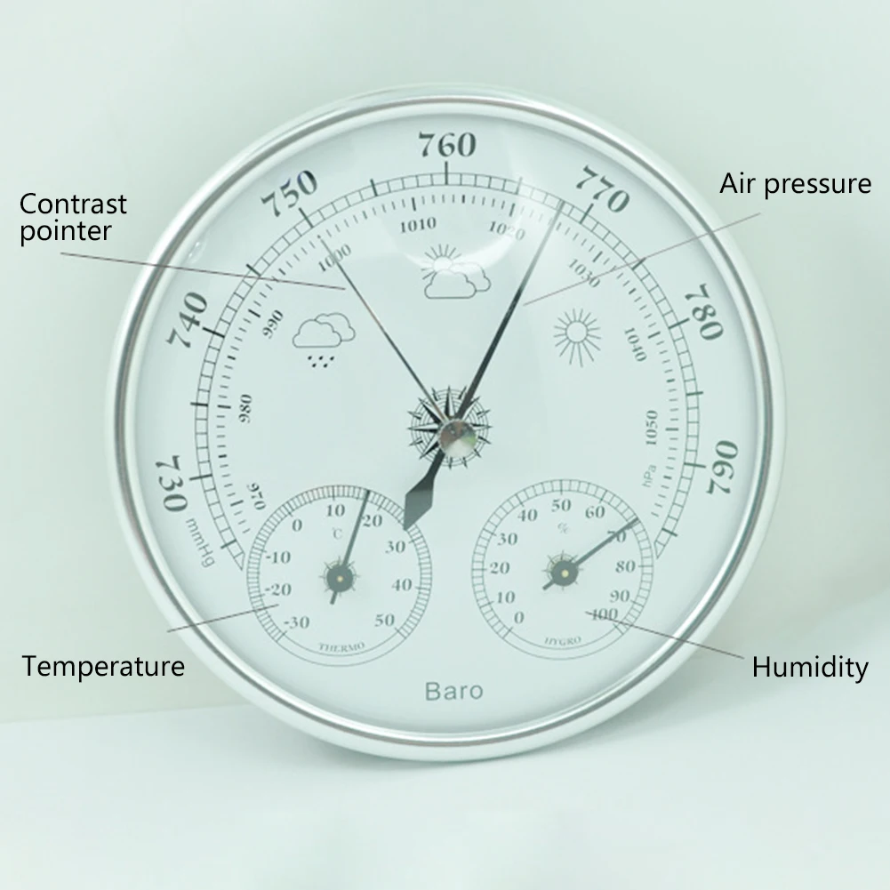 Температура Влажность атмосферное давление мониторы метр 3 в 1 Метеостанция бытовой термометр гигрометр барометр