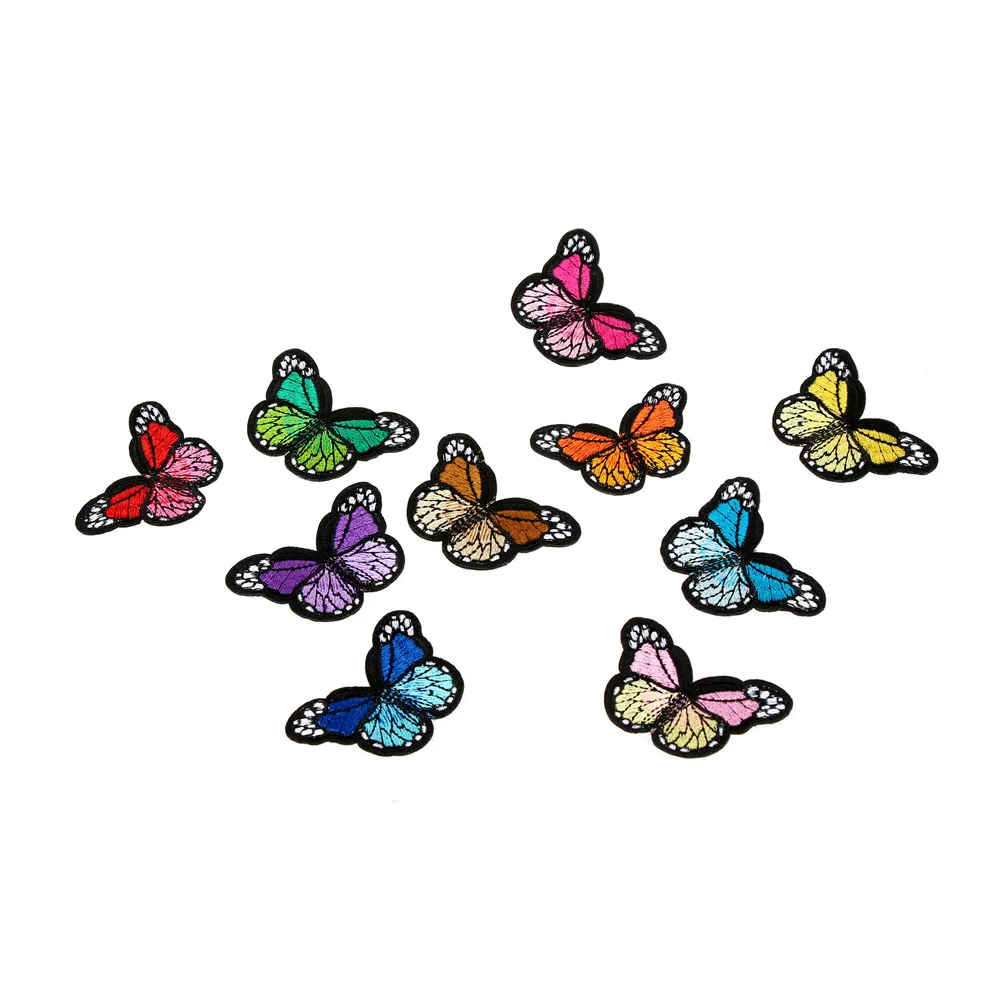 

1pc Embroidery Butterfly Sew On Patch Badge Embroidered Fabric Applique DIY Clothing Embroided Sticker Repair