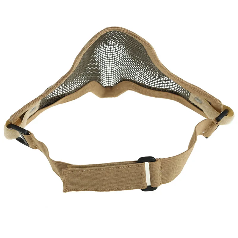 Защитная маска для защиты труда на открытом воздухе, тактическая маска для охоты, металлическая маска на половину лица, сетка для страйкбола, пейнтбола, защитная маска FC