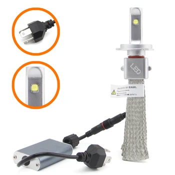 

SHUOKE Best H4 LED Headlight Bulbs Copper Belt High Heat Dissipate Cree Chip 12V Hi Lo 30W 6000K 2600Lm 1600Lm H4 Car Light