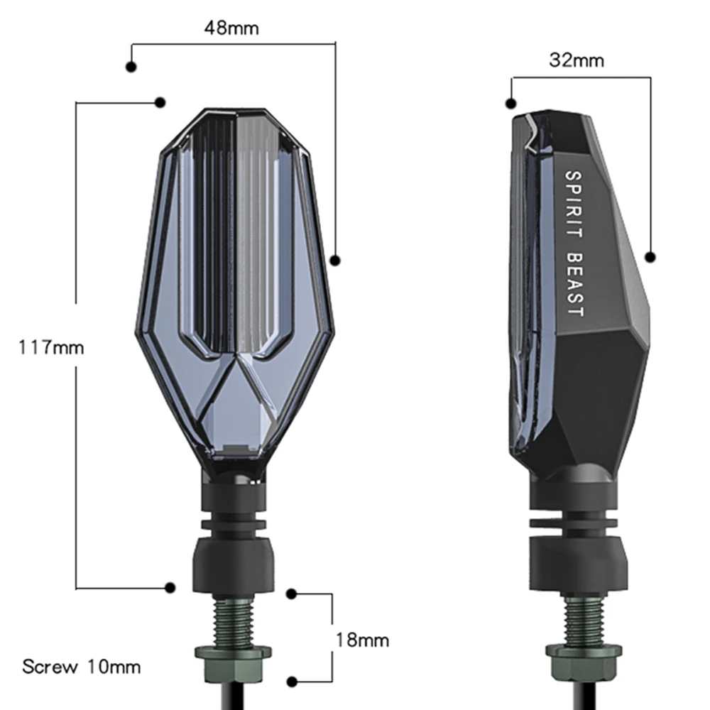 SPIRIT BEAST мотоцикл сигнал поворота мигалка светодиодный светильник для Honda Shadow 750 Yamaha Ybr 125 Harley Davidsion Cbr650f Bmw F800r KTM