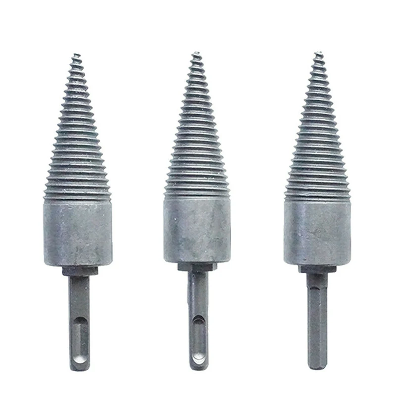 Wood Splitter Machine Drill Wood Split Cone Reamer Punch Bit Woodwork Drilling Bit Tool