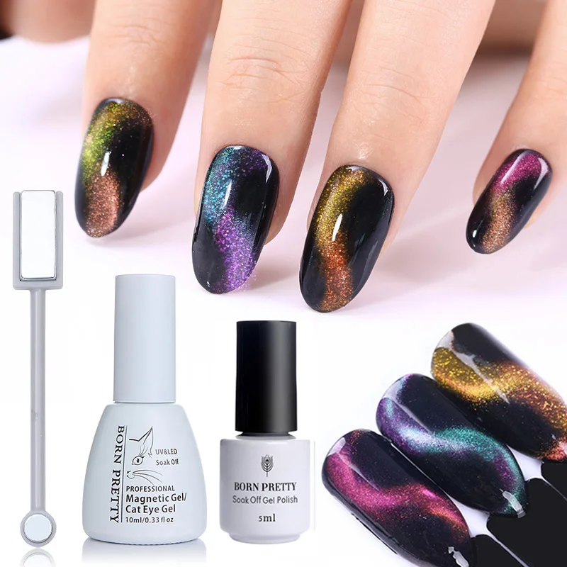 ولد جميلة 3D الحرباء القط العين المغناطيسي هلام نقع معطلة جل UV الورنيش البولندية المغناطيس مجلس مسمار الفن اللون ل الأظافر