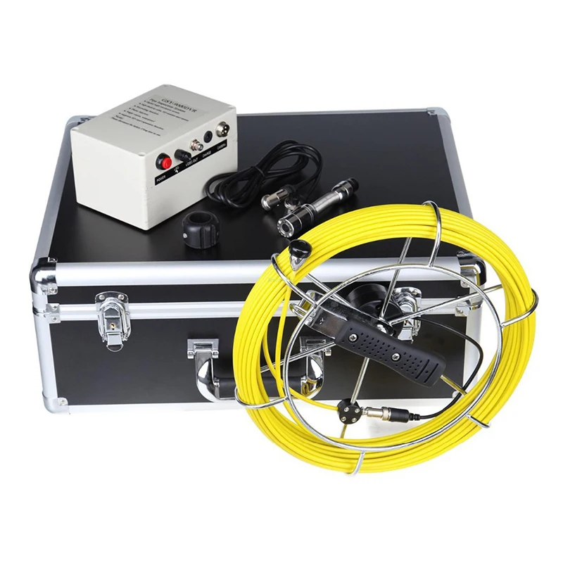 

30m CCTV Pipe Inspection Video Camera System Underwater Well Video Inspection Camera,8GB SD Card Recording DVR