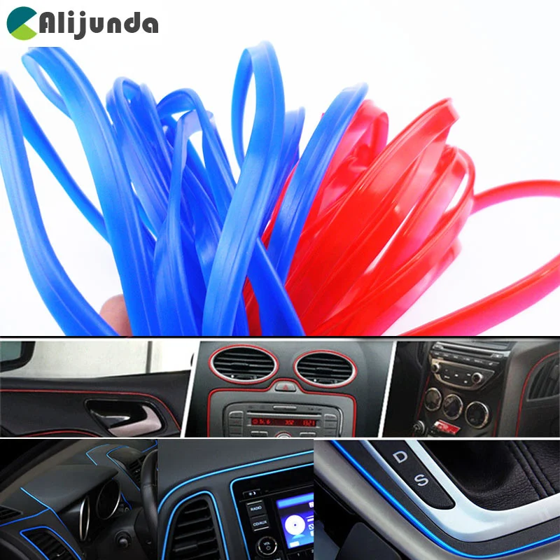 Alijunda 5 м Внутренняя декоративная полоска для Kia Rio K2 K3 K5 K4 Cerato Soul Forte Sportage R SORENTO