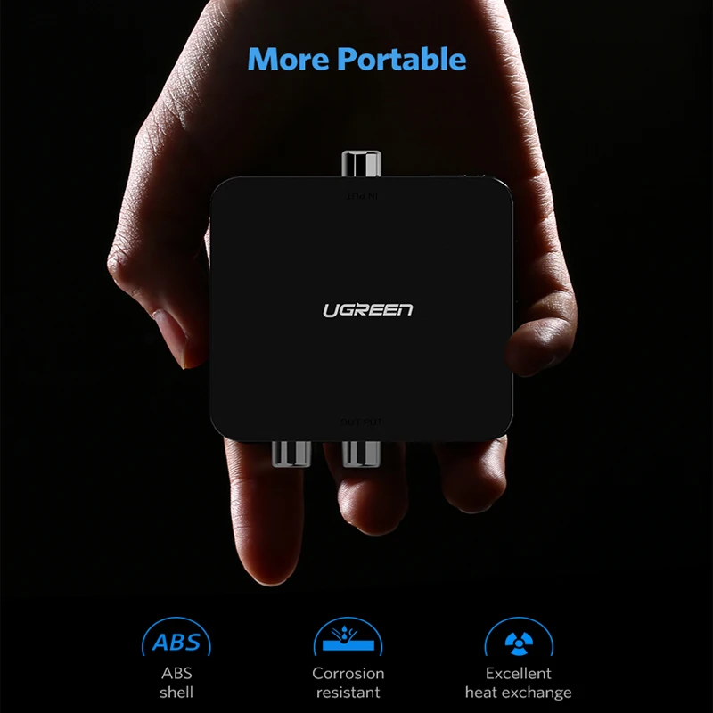 Ugreen коаксиальный Оптический выход оптический SPDIF цифровой аналоговый аудио