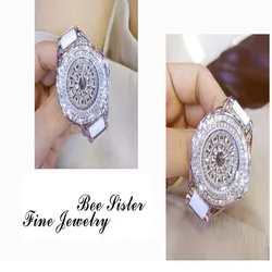 Movimiento de Cuarzo Importado de las Mujeres Reloj de Diamantes de Imitación Completo Correa de Cerámica Esfera Redonda de Alta Gama Reloj Vinculado Personalizado Movimiento de Cuarzo Importado de las Mujeres Reloj de Diamantes de Imitación Completo Correa de Cerámica Esfera Redonda de Alta Gama Reloj Vinculado Personalizado
