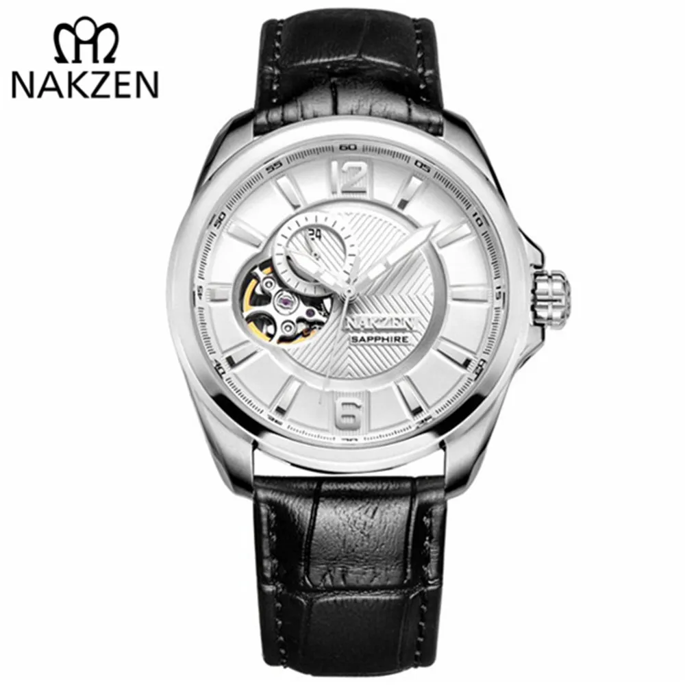 Nakzen Automatic Mechanical Watch Men's Luxury Brand Tungsten Steel