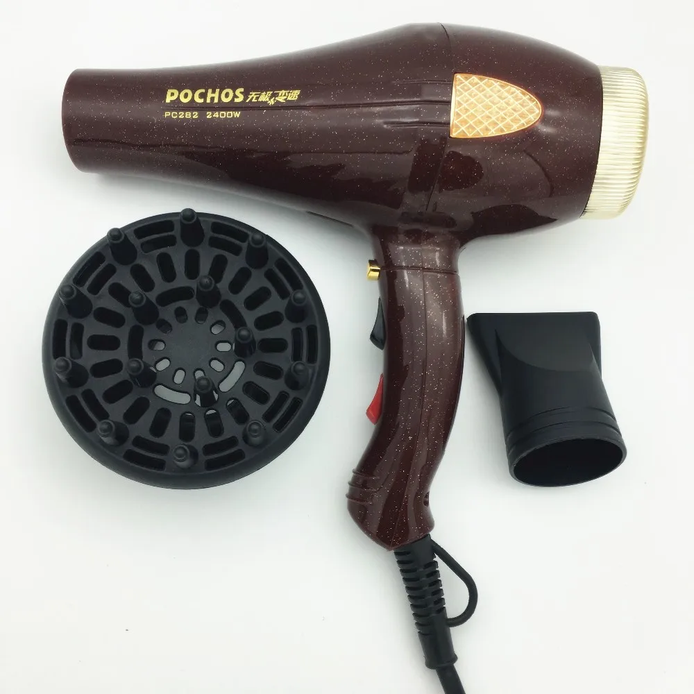 

Professional AC motor Hair Dryer 2400W Salon Super Power 2Gift :Collecting\\\\Scattering Nozzle EU US AU UK Plug