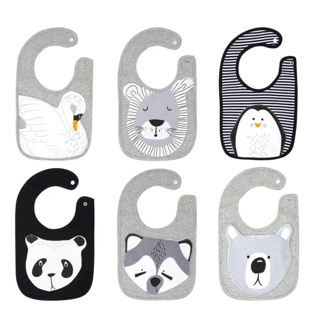 Plus size baby bibs animal Patch Burp Cloths fox baby baberos panda bandana bib 6-36M bavaglini spuugdoekjes bavoir slabbetjes