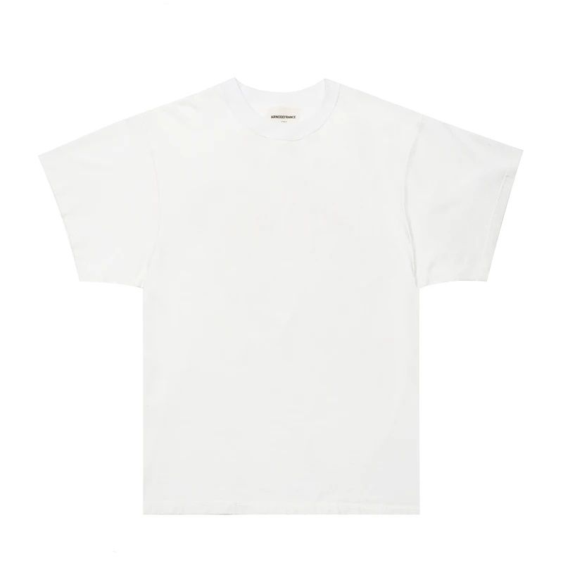 19SS ARNODEFRANCE футболка 1:1 Топ Версия хлопок сплошной цвет Топ в стиле "оверсайз" футболки для девочек для мужчин женщин High Street Хип Хоп Harajuku