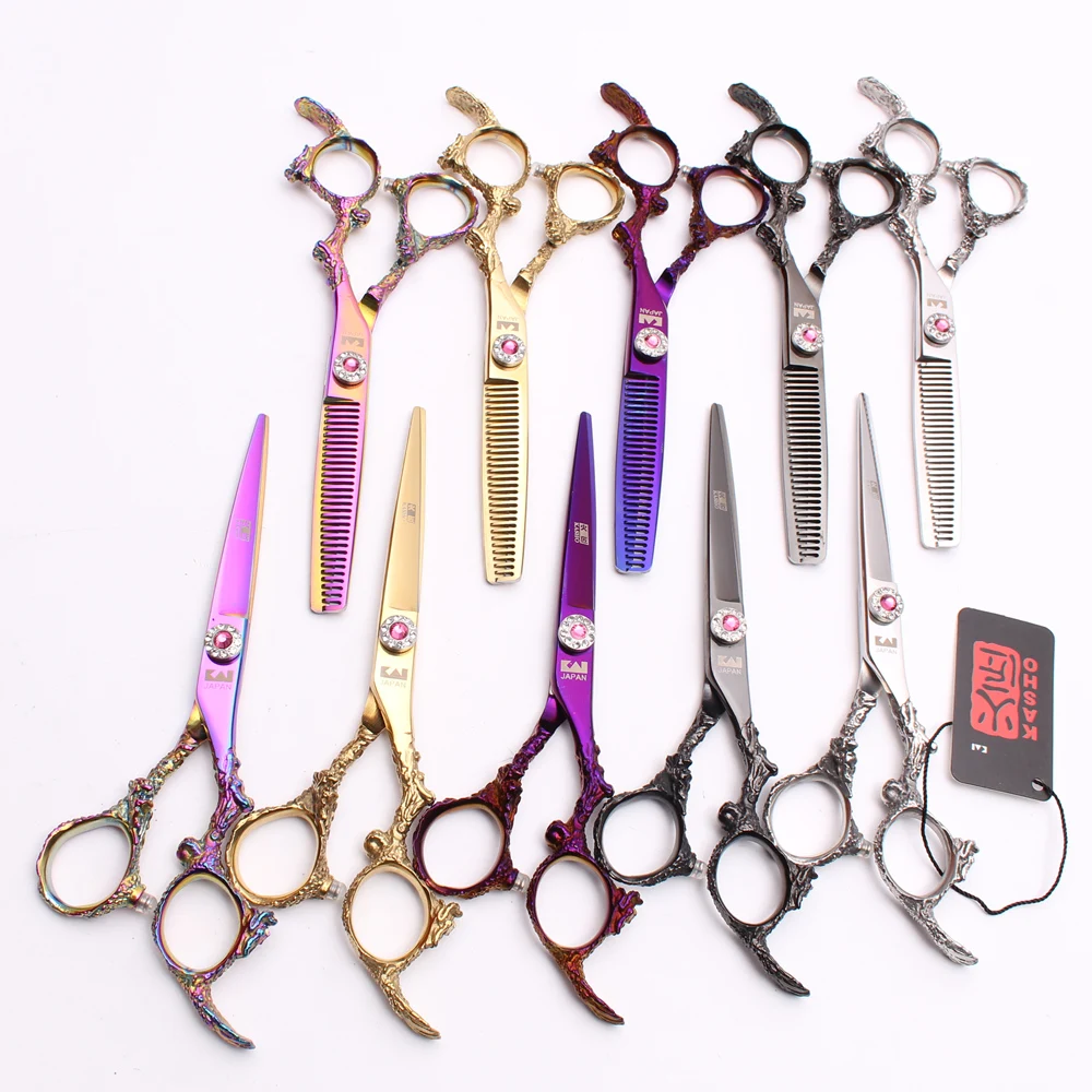 A Pair H9005 6" Japan Steel Kasho Hairdressing Scissors Cutting Shears