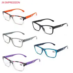 5 упак. прямоугольные полный рамки для чтения качество, модные очки для чтения Для мужчин Для женщин gafas-де-lectura диоптрий 1,25 до 4