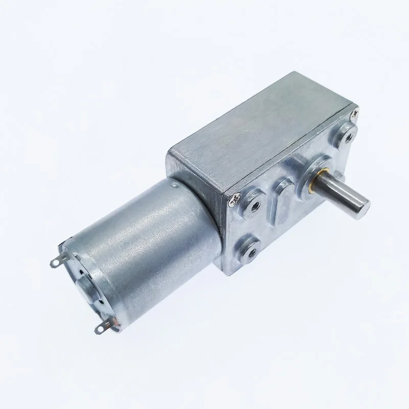 wifehelper 12V DC Geared Motor Metal Gear High Torque Turbine Turbo Worm Reduction Motor for Electrical Appliances 2-100RPM