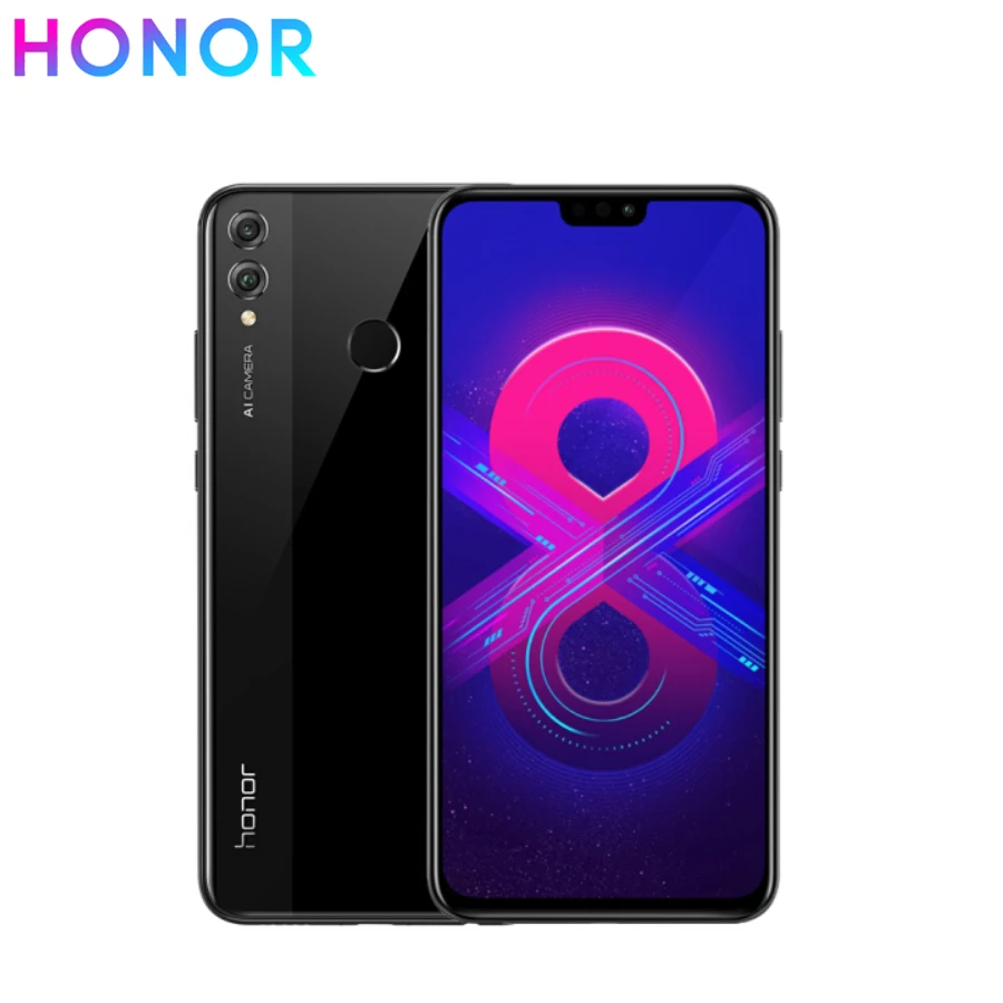 Смартфон honor 8x с 6 5 дюймовым дисплеем восьмиядерным процессором Kirin 710 ОЗУ 4 Гб ПЗУ