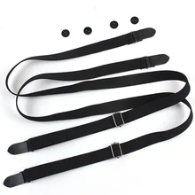 Европейская и американская мода, чисто черные ремешки на пуговицах, не перекрещиваются подтяжки для мужчин и женщин FY18110101