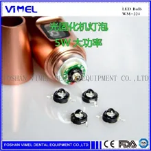 5 шт. Стоматологический светильник лампа для лечения 5 Вт Светодиодная лампа синего цвета для дятла DTE светильник для лечения