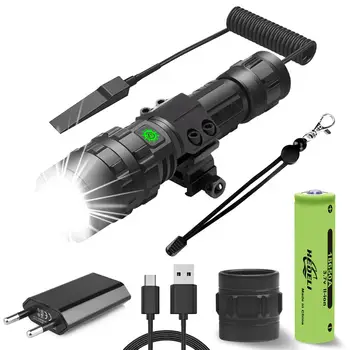 

tactical flashlight 6000 lumen most powerful led flashlight usb tactical torch light rechargeable hunting cree xml l2 hand lamp