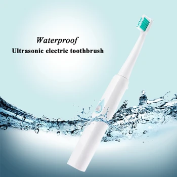 

Portable Waterproof Ultrasonic Electric Toothbrush Cleaner With 3 Brush Heads 30000 times/ min