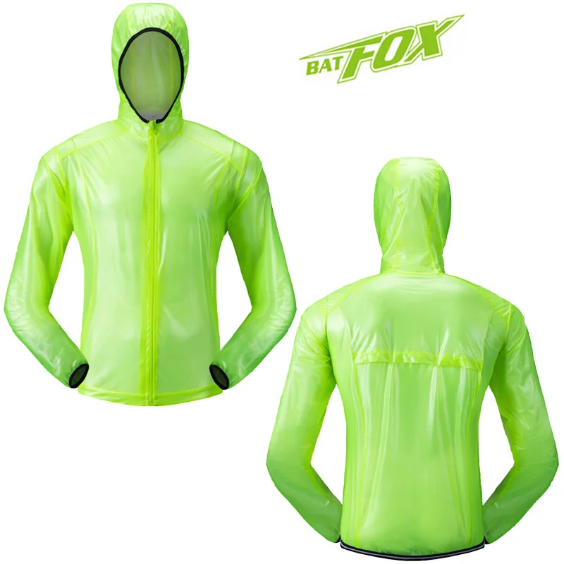 Спорт на открытом воздухе водонепроницаемый ветрозащитный дождевик Велоспорт куртки Велосипед бег Джерси Сверхлегкий одежда для велоспорта серый/зеленый