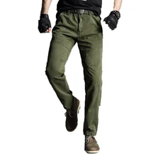 Мужские брюки-карго, Мужские штаны для бега, военные повседневные Хлопковые Штаны в стиле хип-хоп, мужские уличные длинные армейские брюки высокого качества