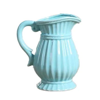 

Modern Ceramic Wedding Decorative Vase Modern Ceramic Vase Artificial Flower Bottle Household Decor White Blue Vases R1050